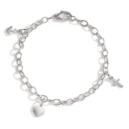 Bracelet Silver Rhodium plated 16 cm