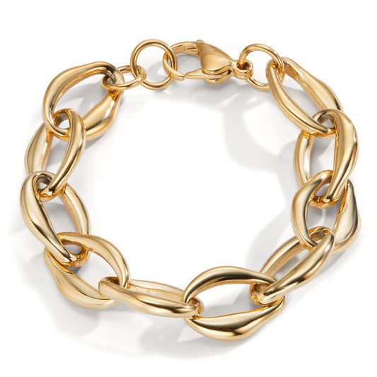 Bracelet Stainless steel Yellow IP coated 20.5-21.5 cm