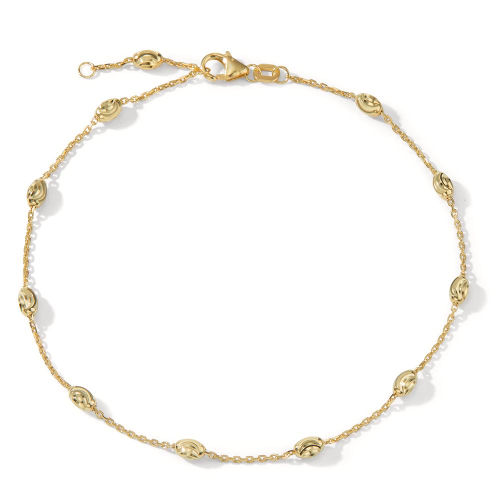 Anklet Silver Yellow Gold plated 23-25 cm