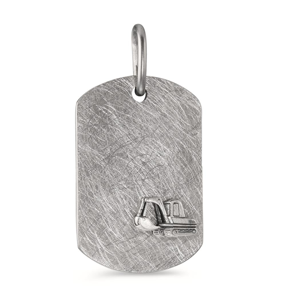 Engravable pendant Stainless steel, Silver Digger