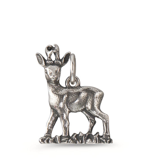 Pendant Silver Patinated Deer