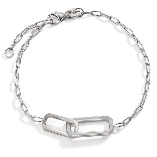 Bracelet Silver Rhodium plated 16.5-18.5 cm