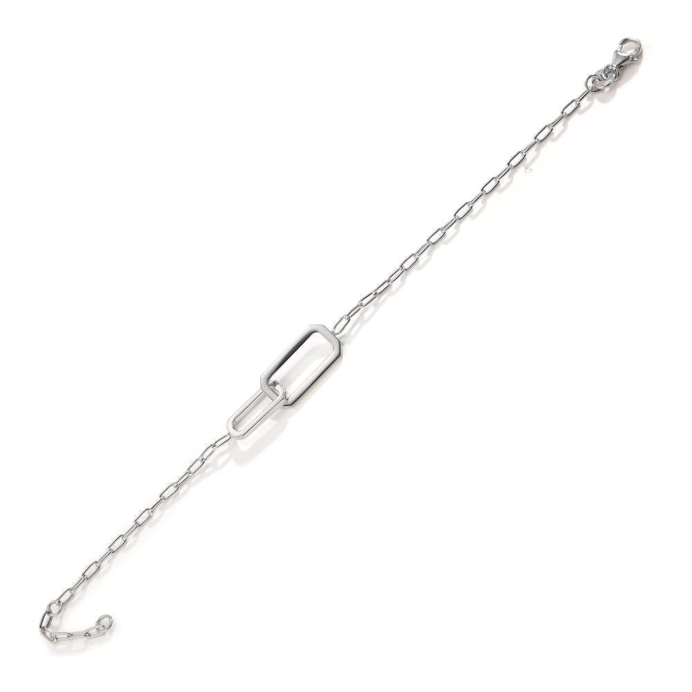 Bracelet Silver Rhodium plated 16.5-18.5 cm