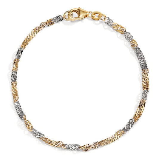 Bracelet 14k Yellow Gold, 14k White Gold 17.5 cm Ø2.3 mm