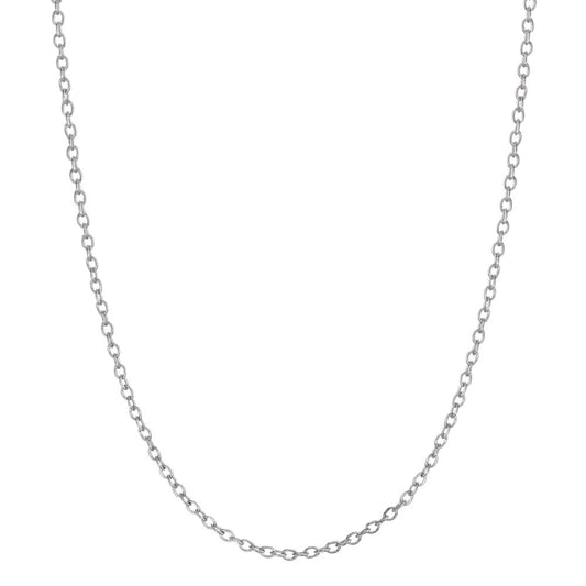 Chain necklace with pendant Silver Rhodium plated Dolphin 36-38 cm