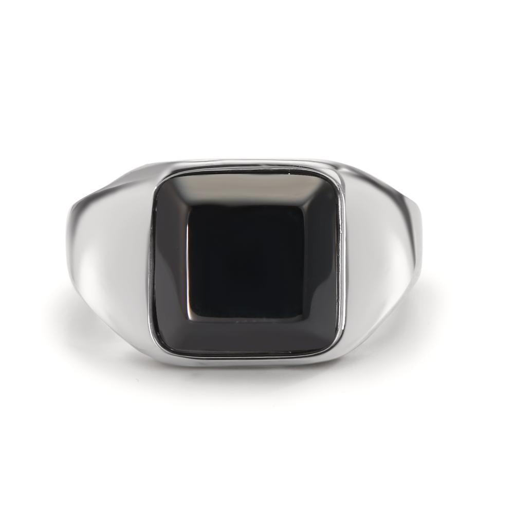 Ring Stainless steel Onyx