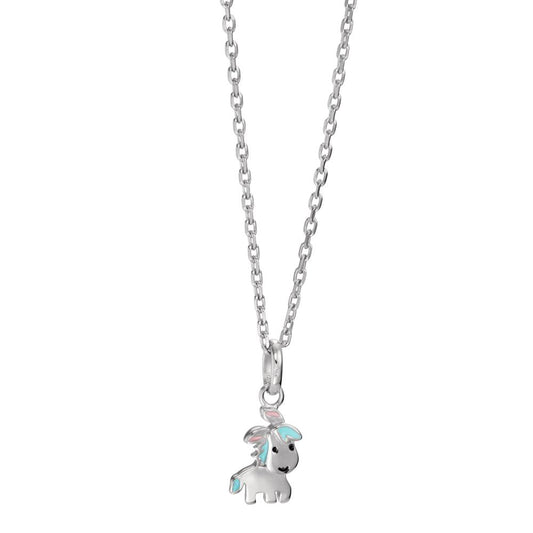 Necklace with pendant Silver Rhodium plated Pony 36-38 cm