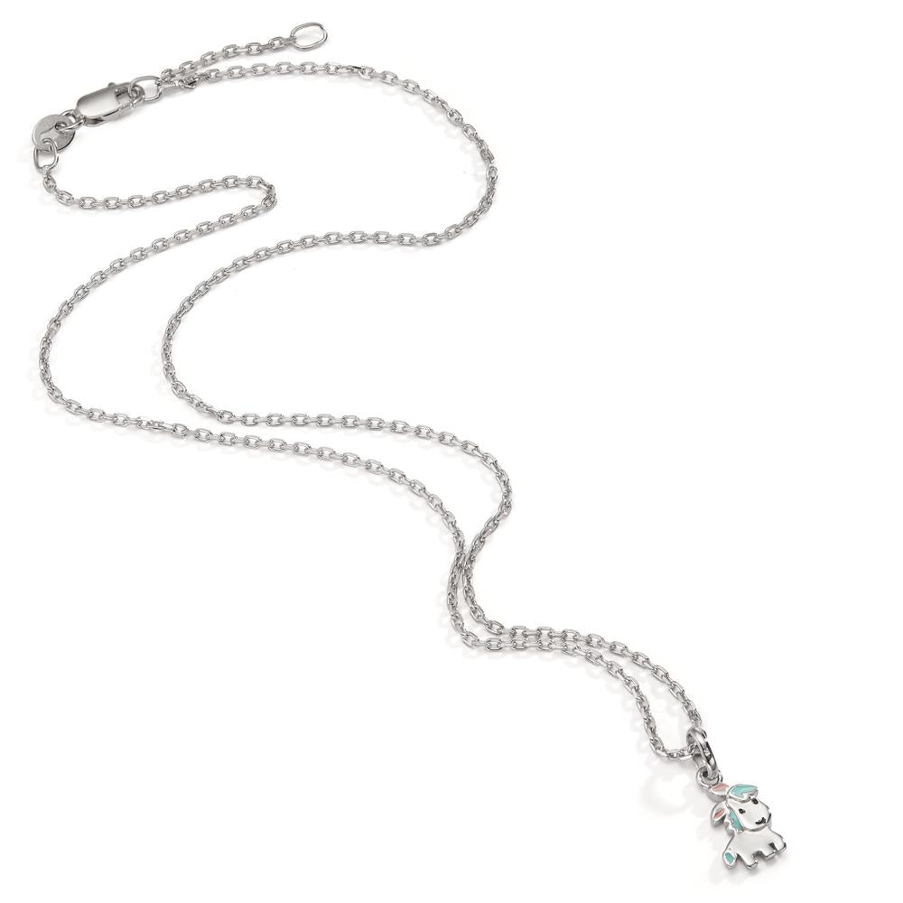 Necklace with pendant Silver Rhodium plated Pony 36-38 cm