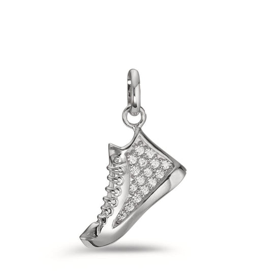 Pendant Silver Zirconia Rhodium plated