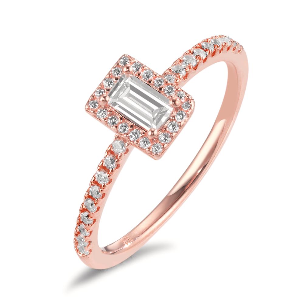 Ring Silver Zirconia Rose Gold plated