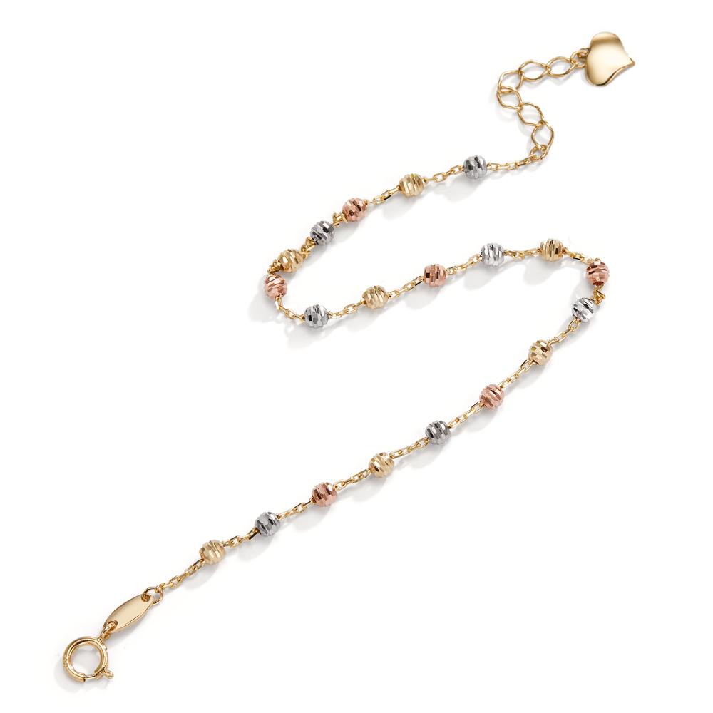 Bracelet 14k Yellow Gold, 14k White Gold, 14k Red Gold 17-19 cm