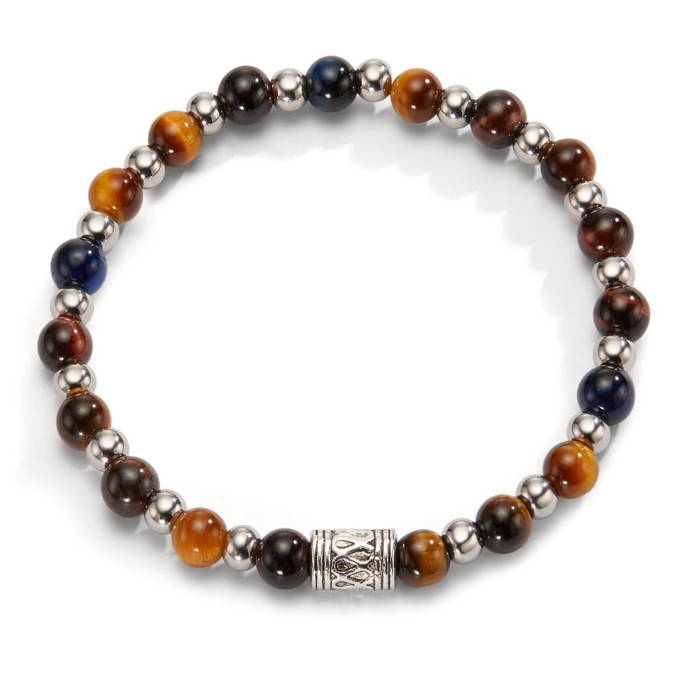 Bracelet Stainless steel Tiger Eye 20 cm Ø6.5 mm