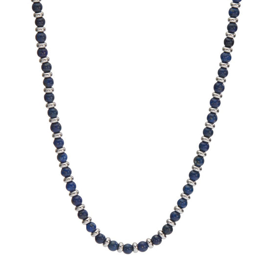 Necklace Stainless steel Sodalite Blue 50-55 cm Ø4 mm