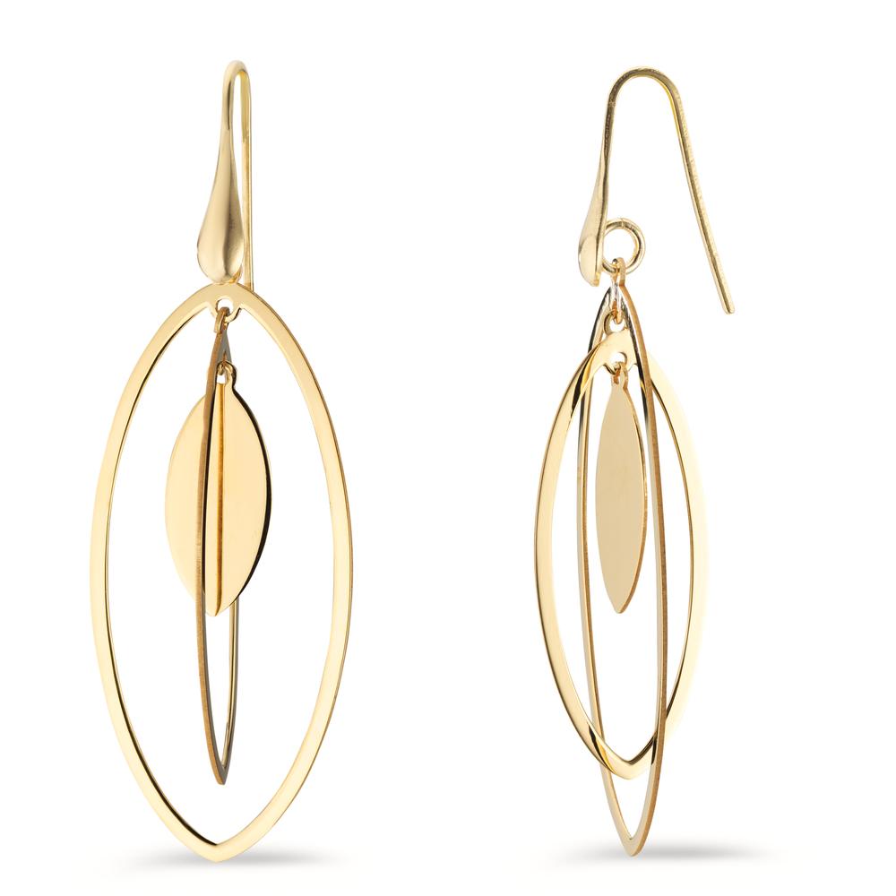 Drop Earrings Silver Yellow Gold plated