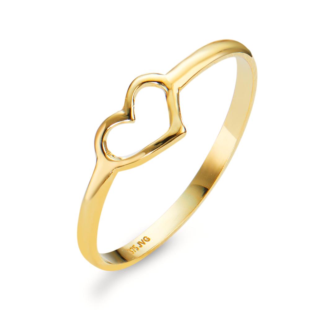 Ring 9k Yellow Gold Heart Ø5 mm