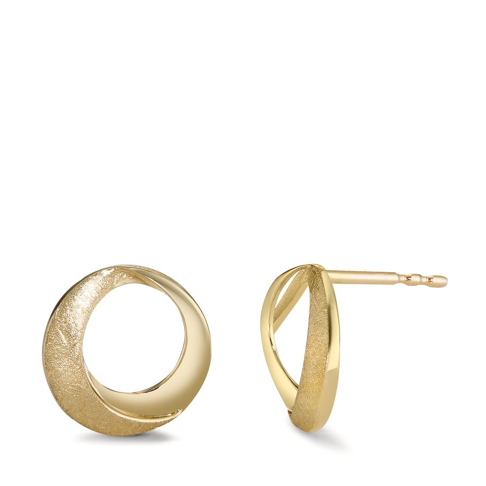 Stud earrings 9k Yellow Gold Ø10 mm