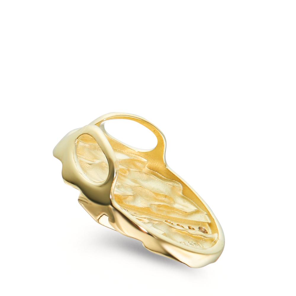 Pendant 9k Yellow Gold Zirconia 10 Stones