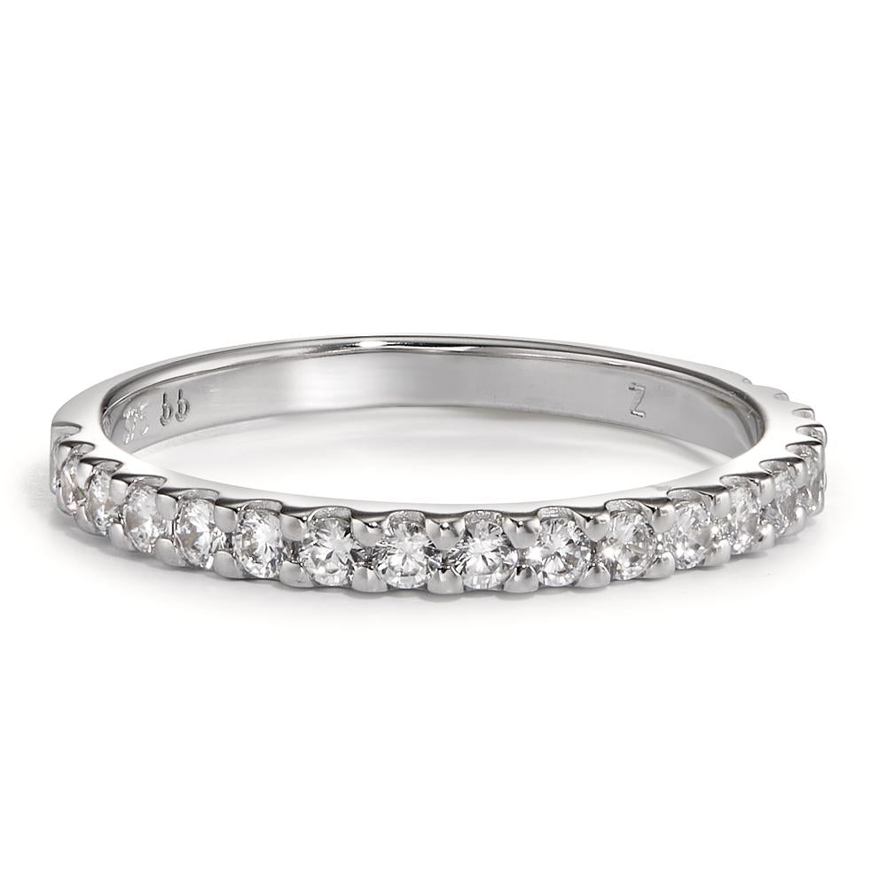 Memory ring 9k White Gold Zirconia 19 Stones