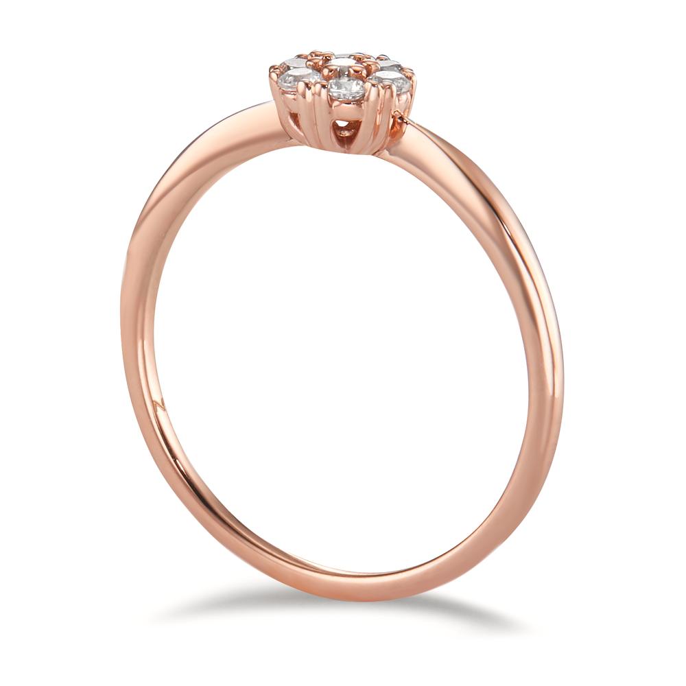 Ring 9k Rose Gold Zirconia 7 Stones Ø5.5 mm