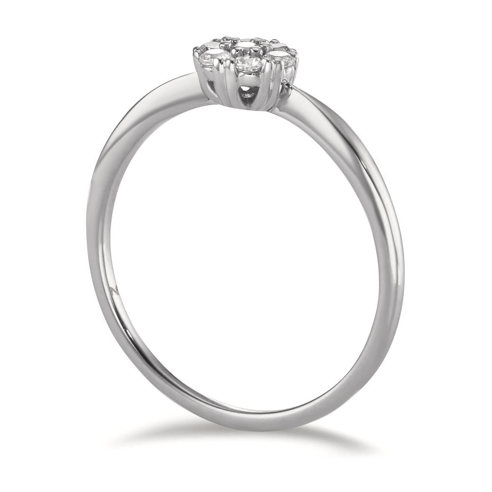 Ring 9k White Gold Zirconia 7 Stones Ø5.5 mm