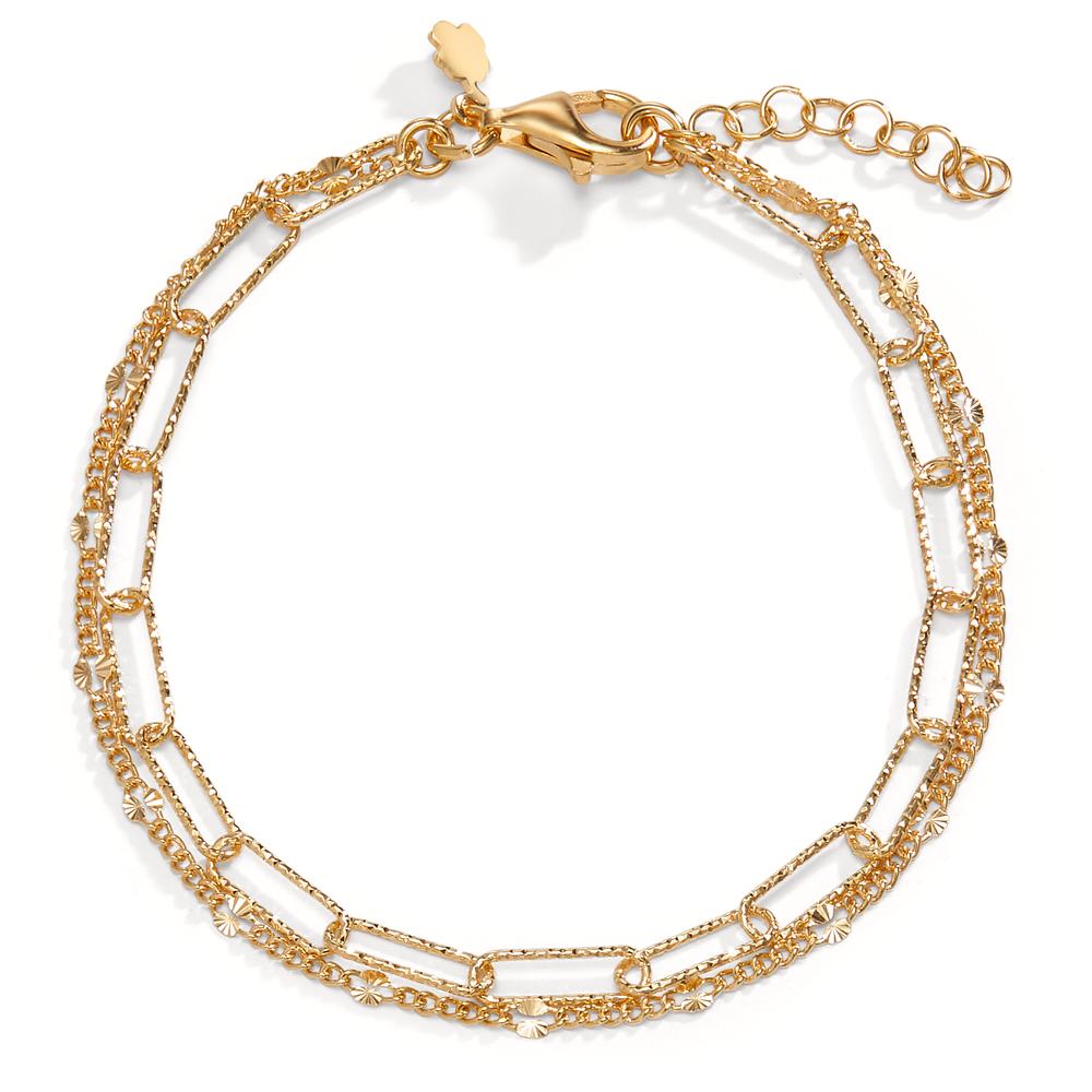 Bracelet Silver Yellow Gold plated 18-20 cm