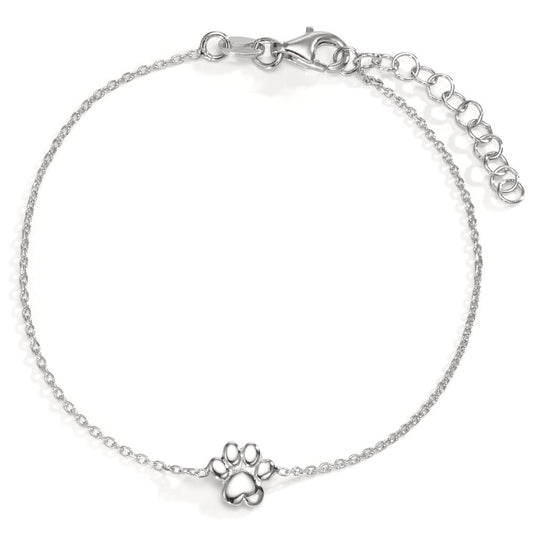 Bracelet Silver Rhodium plated Paw 17-20 cm