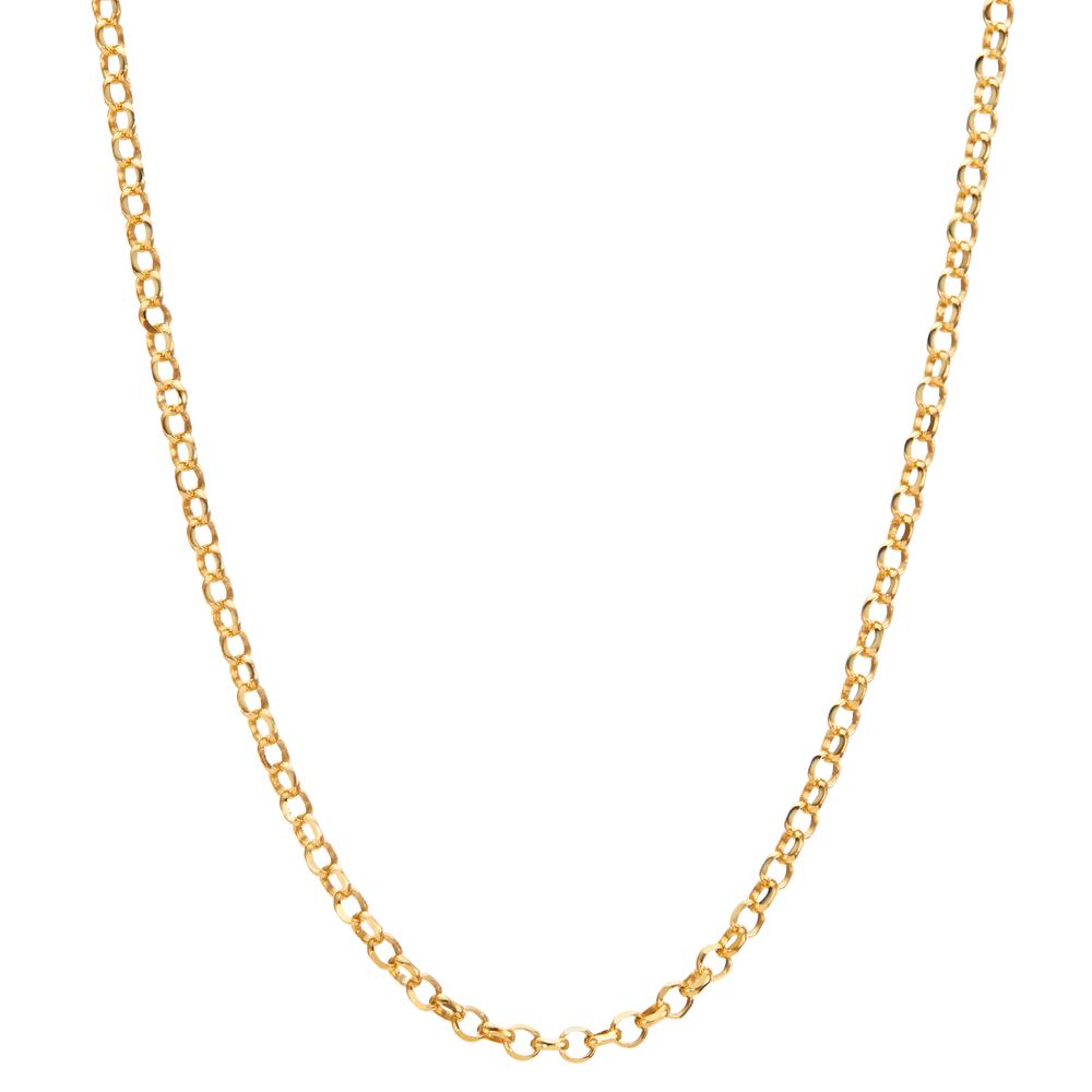 Necklace Silver Yellow Gold plated 40-45 cm