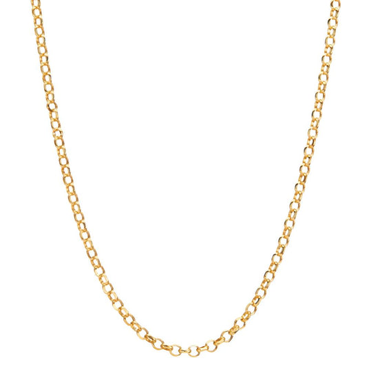 Necklace Silver Yellow Gold plated 40-45 cm