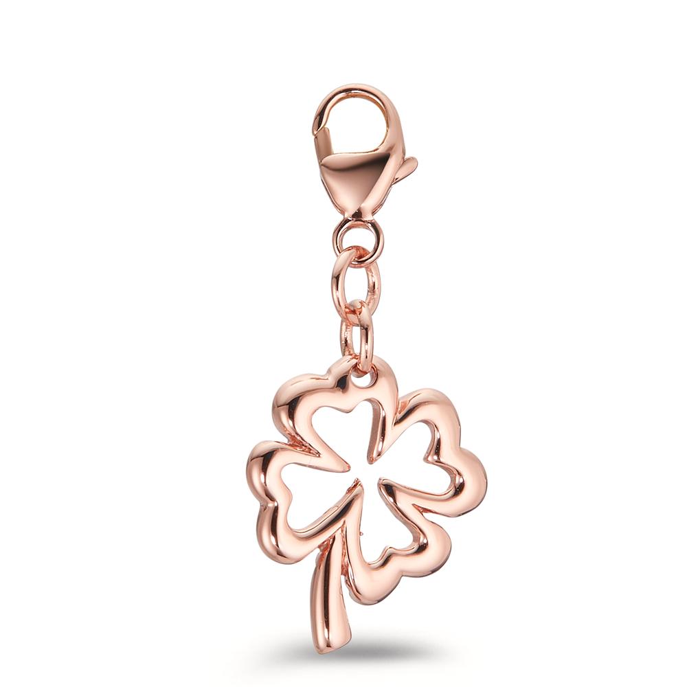 Charms Silver Rose Gold plated Cloverleaf