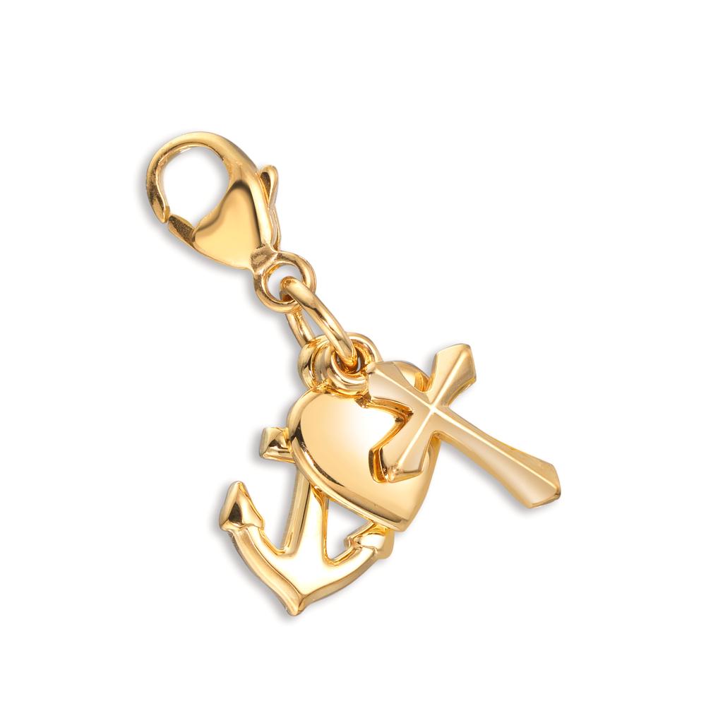 Charms Silver Yellow Gold plated