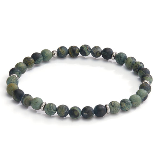 Bracelet Stainless steel Jasper 20 cm Ø6.5 mm