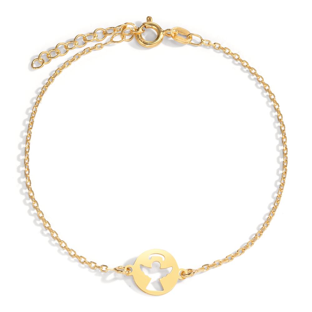 Bracelet Silver Yellow Gold plated Angel 17-20 cm