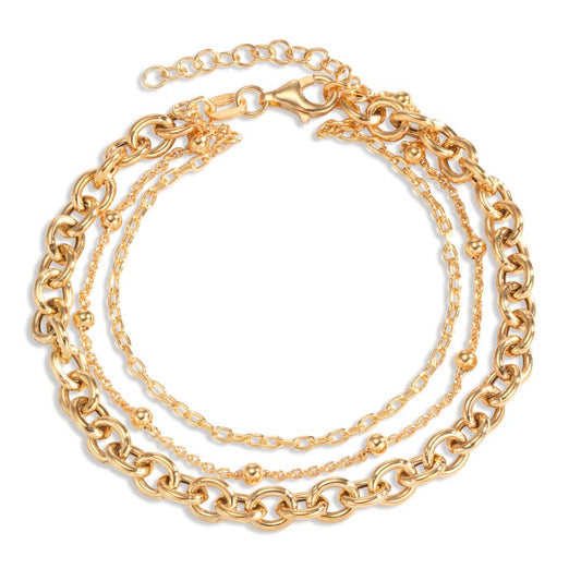 Bracelet Silver Yellow Gold plated 17-20 cm