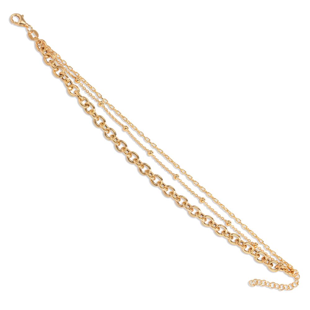 Bracelet Silver Yellow Gold plated 17-20 cm