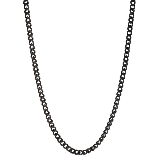 Necklace Stainless steel Black IP coated 50 cm