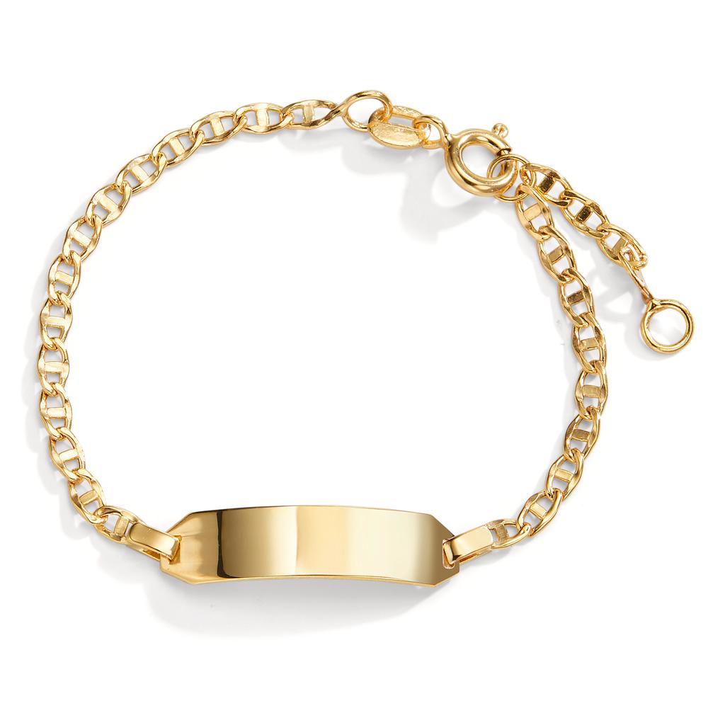 Engravable bracelet 14k Yellow Gold 14-16 cm