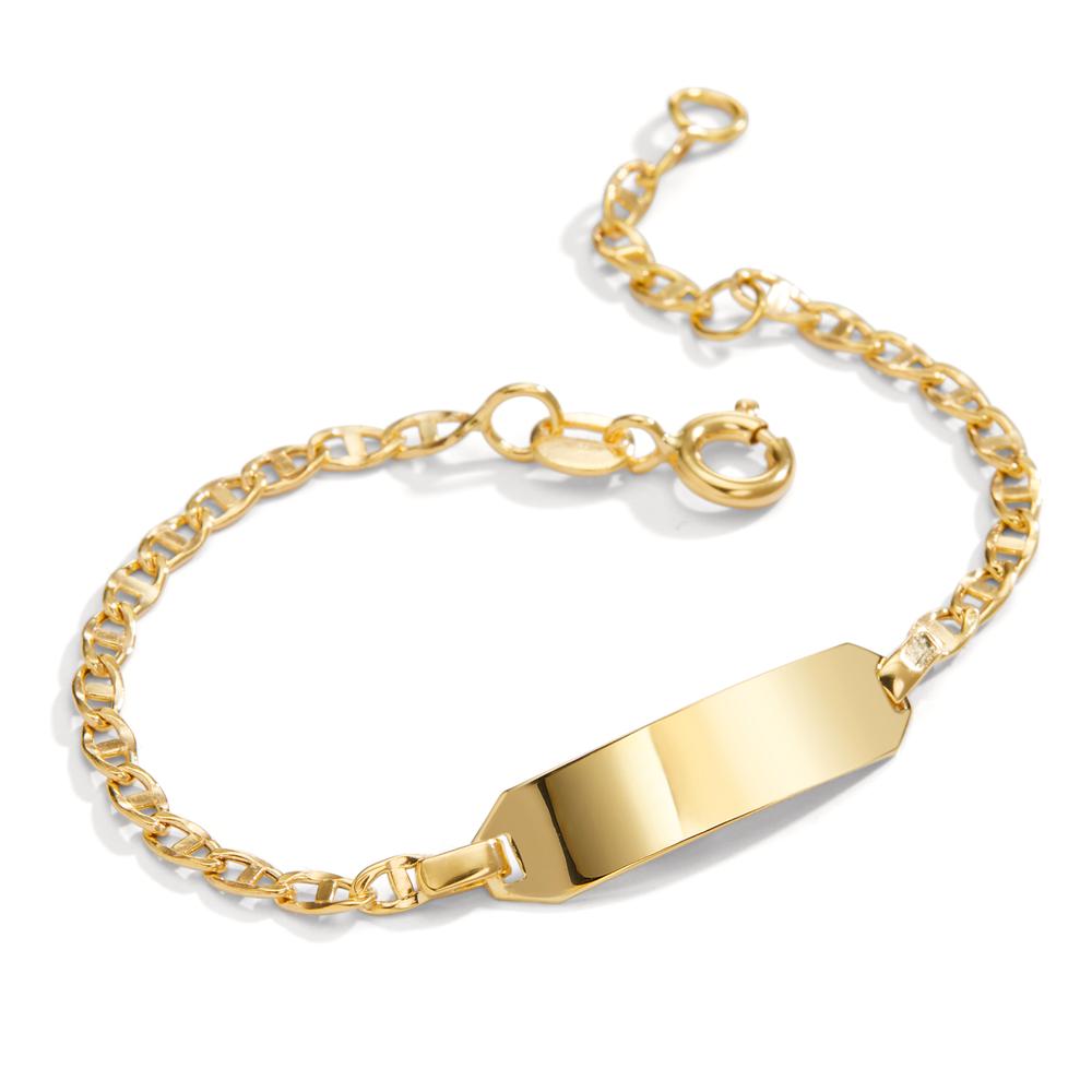 Engravable bracelet 14k Yellow Gold 14-16 cm