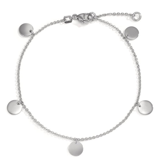 Bracelet Silver Rhodium plated 17-19 cm