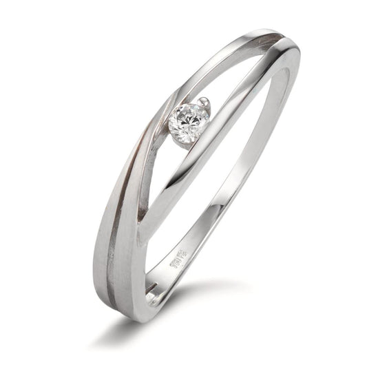 Ring 18k White Gold Zirconia