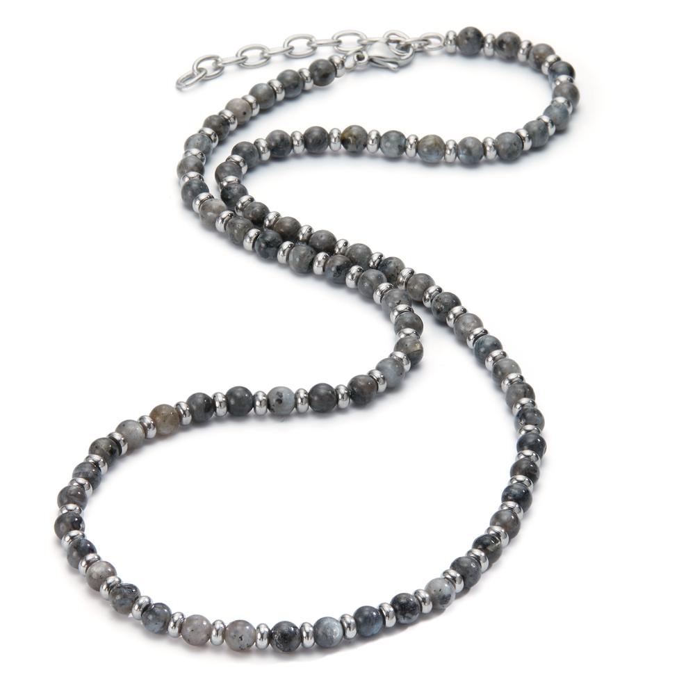 Necklace Stainless steel Agate Gray 50-55 cm Ø4.7 mm