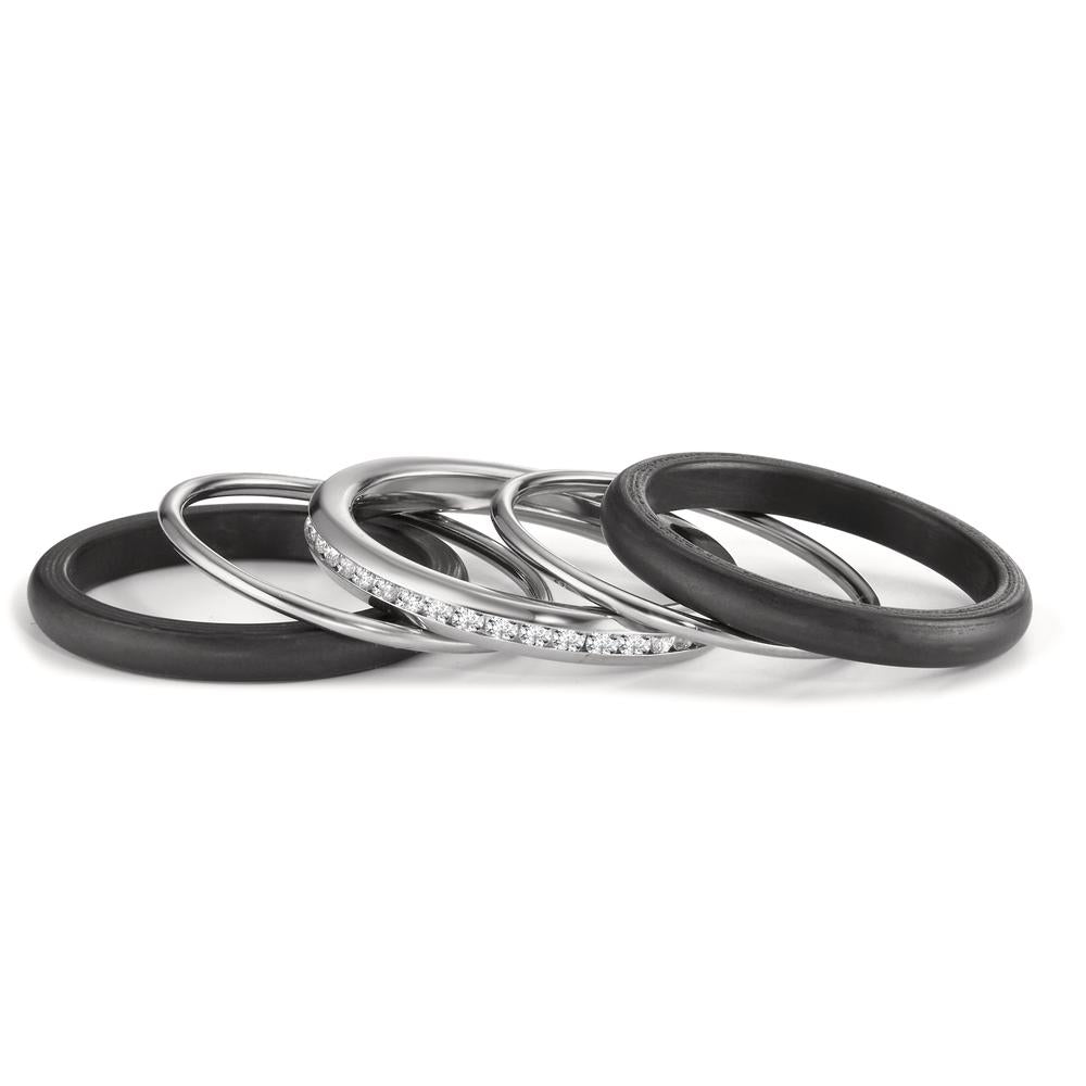 Ring Stainless steel, Carbon Zirconia