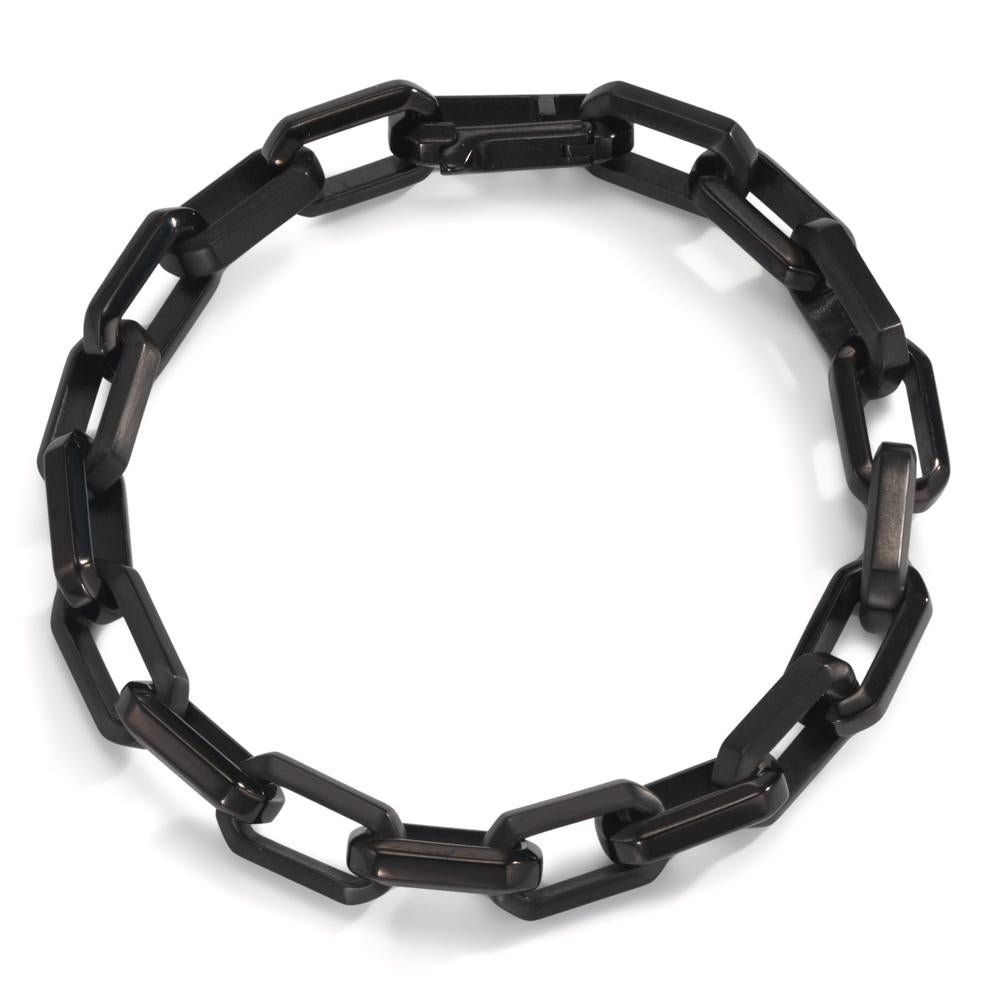 Bracelet Stainless steel Black IP coated 22 cm