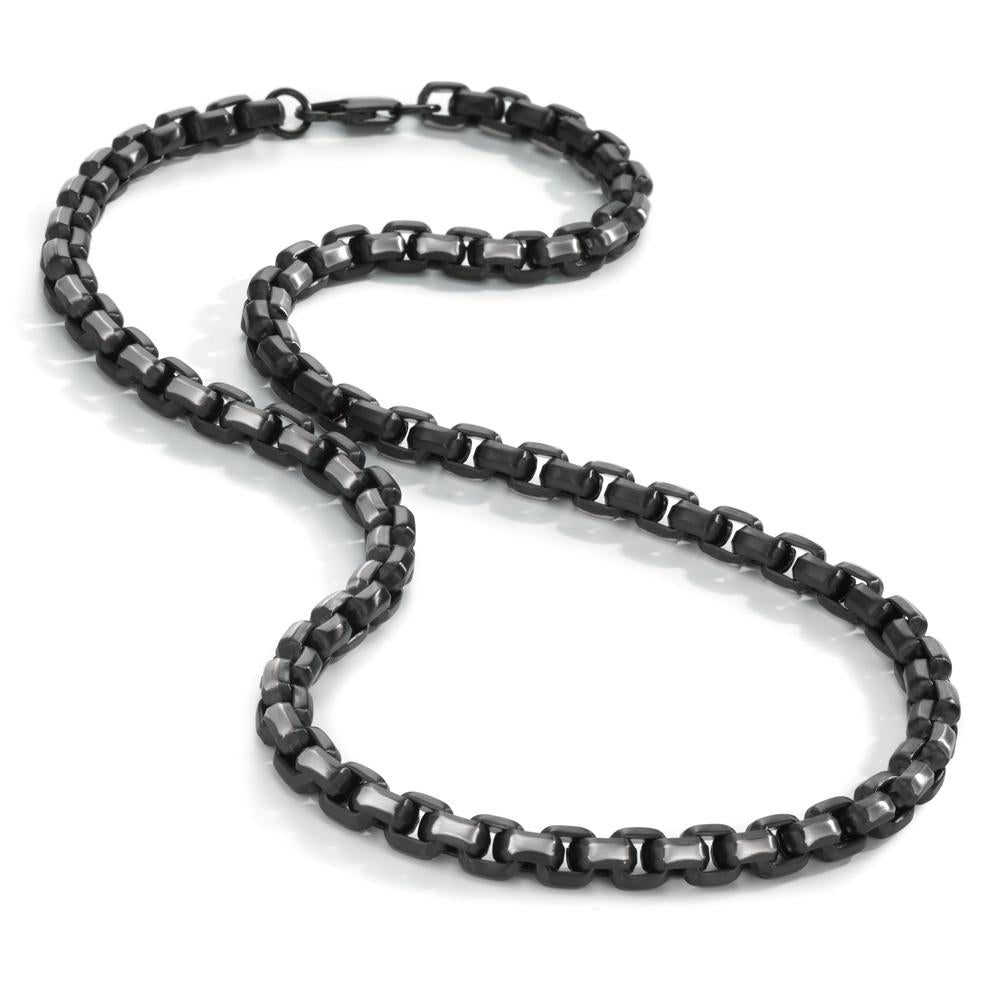 Necklace Stainless steel Black IP coated 60 cm