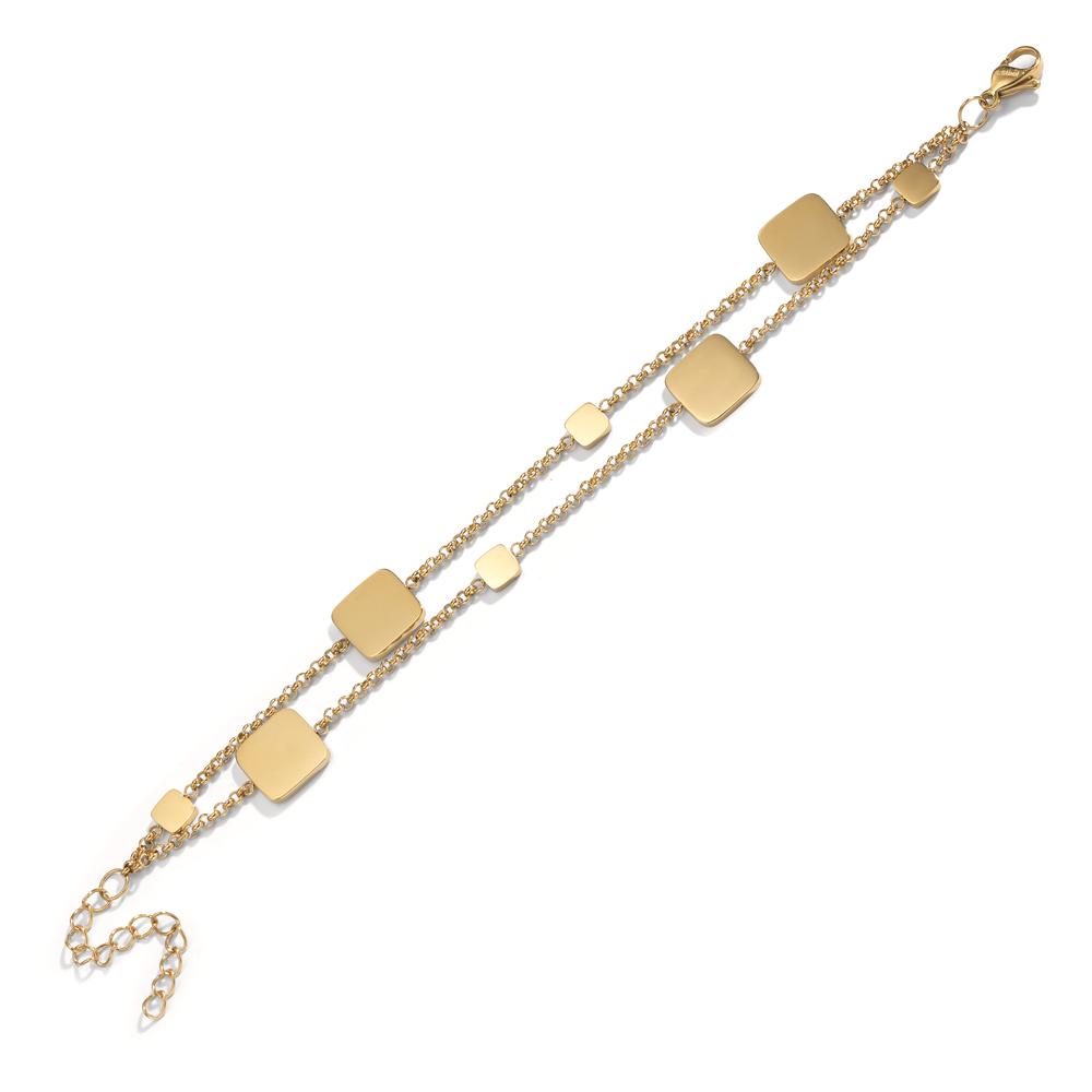 Bracelet Stainless steel Yellow IP coated 16.5-20 cm