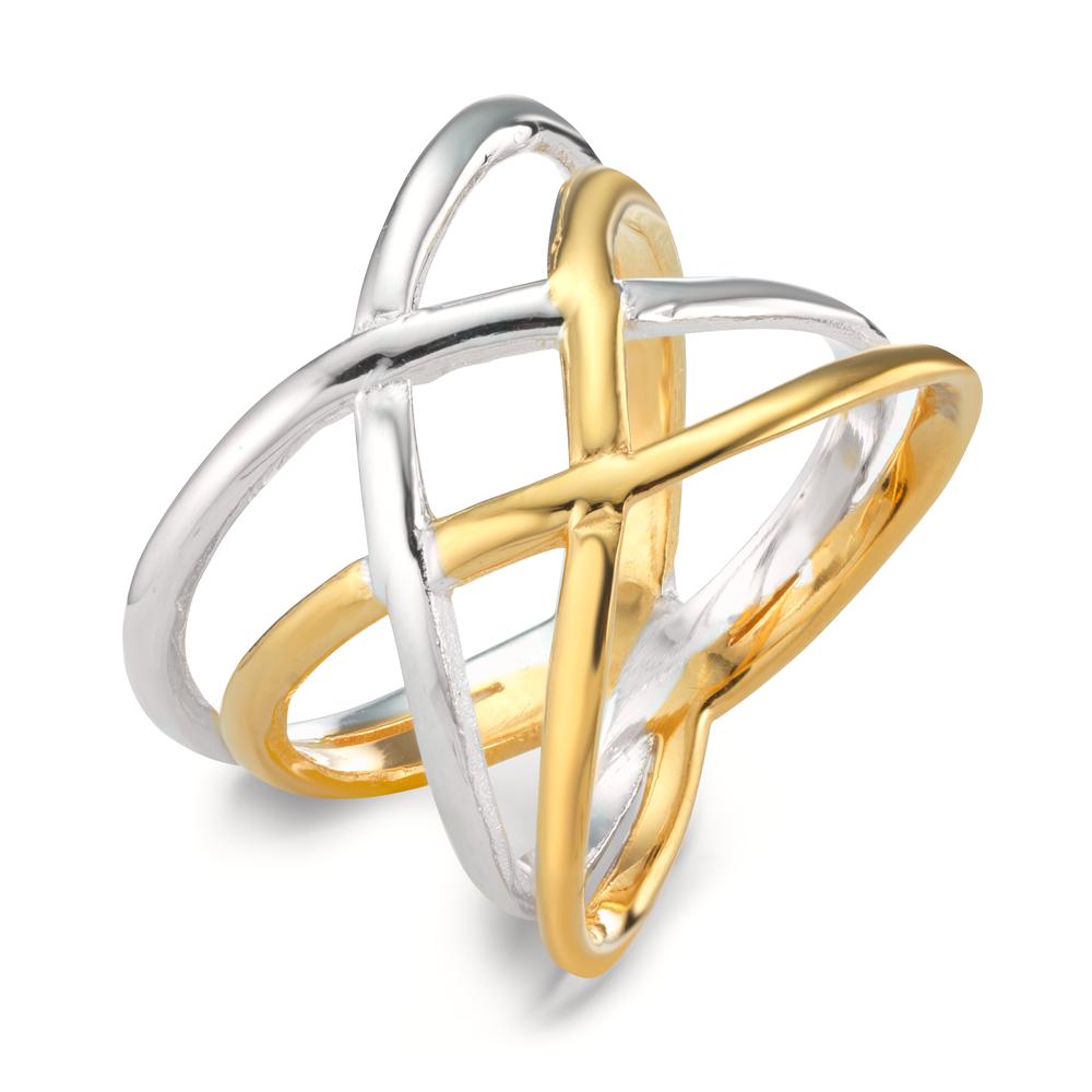 Ring Silver Yellow Bicolor