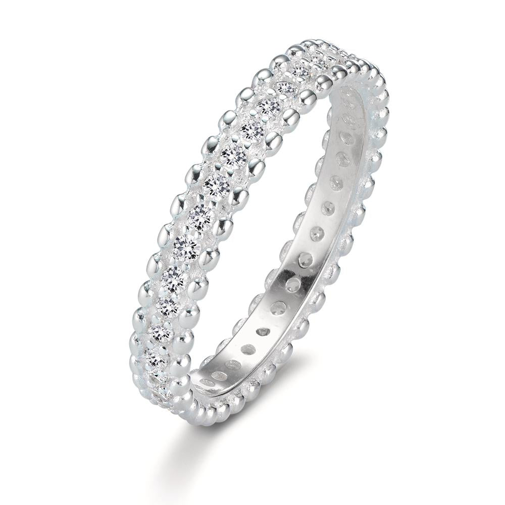 Stacking ring Silver Zirconia