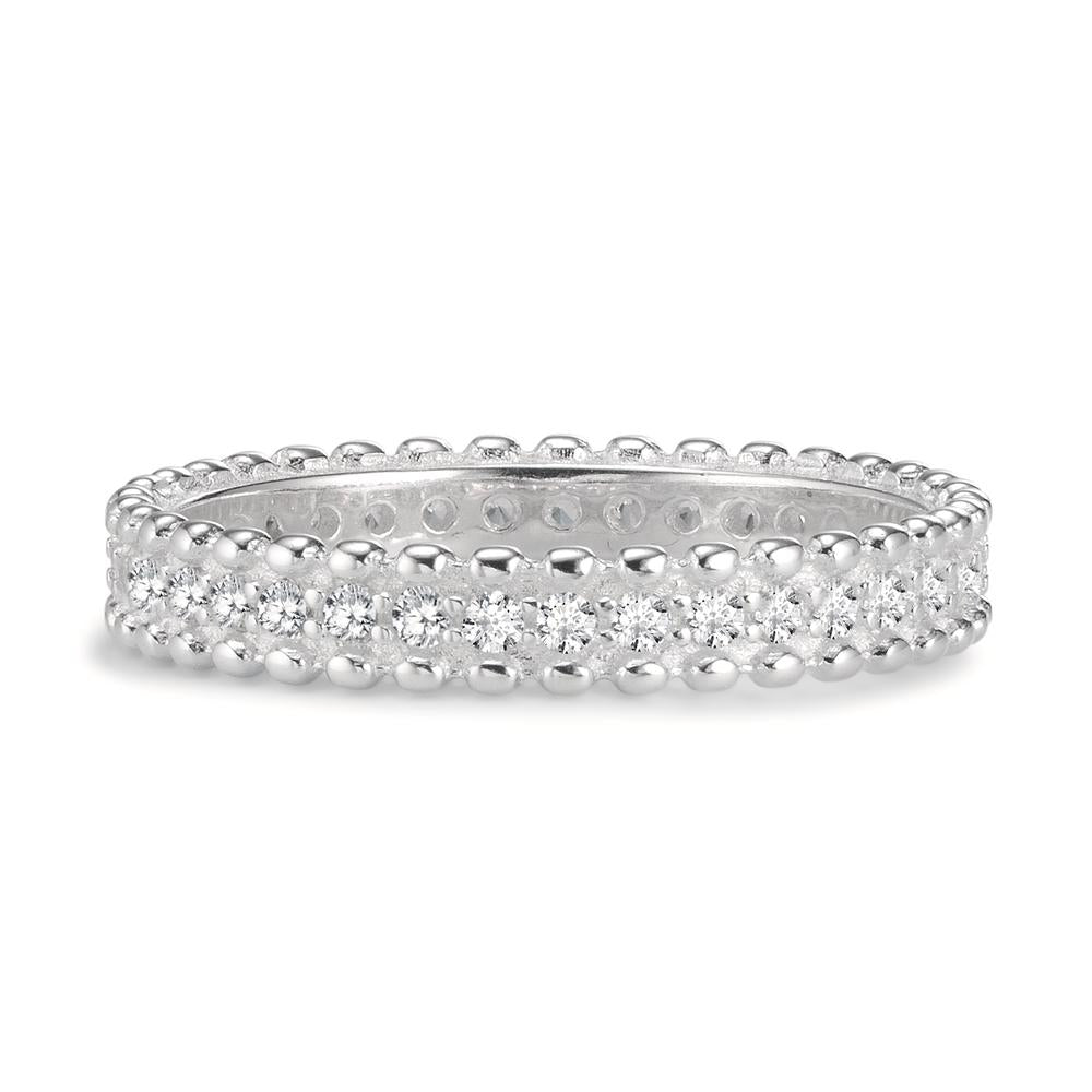 Stacking ring Silver Zirconia