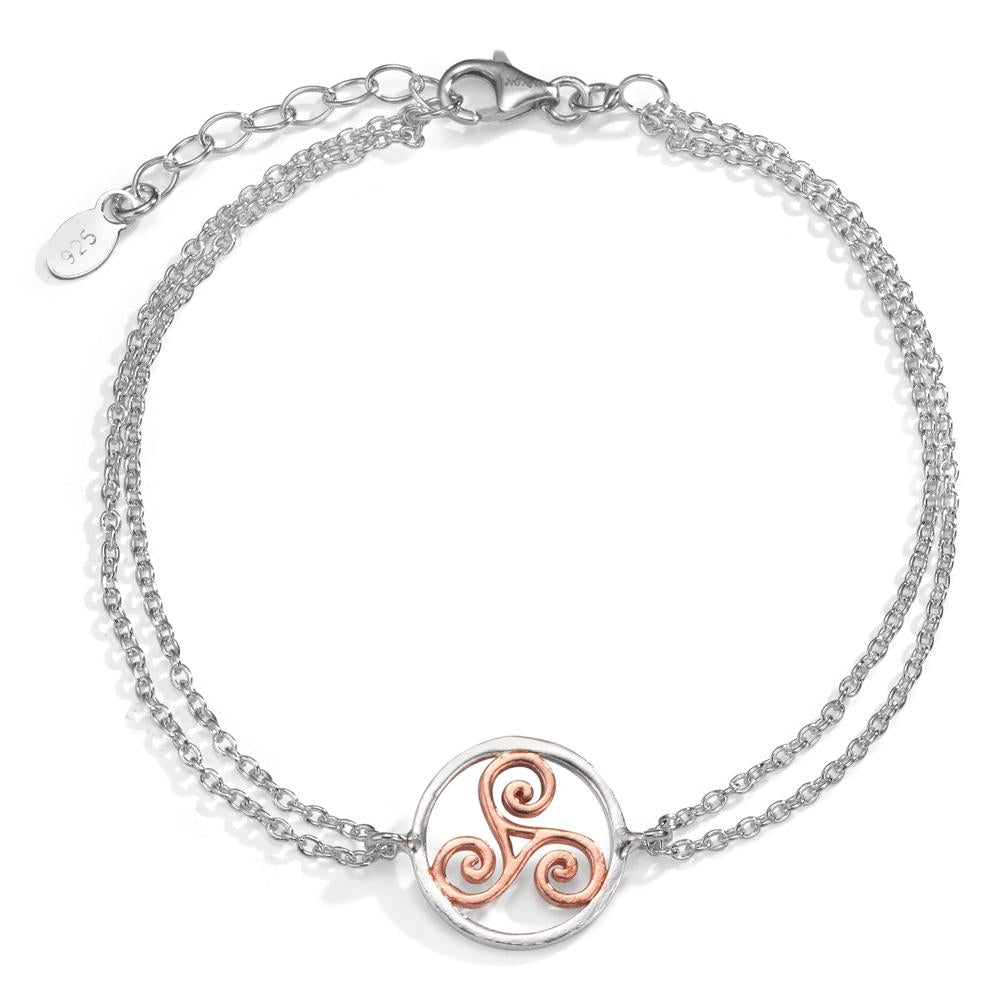 Bracelet Silver Rose Bicolor 17-20 cm