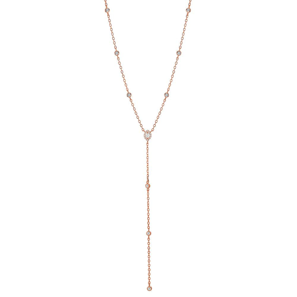 Necklace Silver Rose Gold plated 40-45 cm