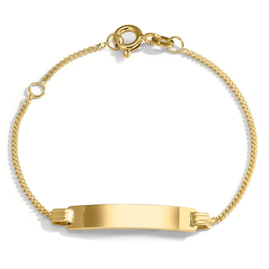 Engravable bracelet 14k Yellow Gold 12-14 cm